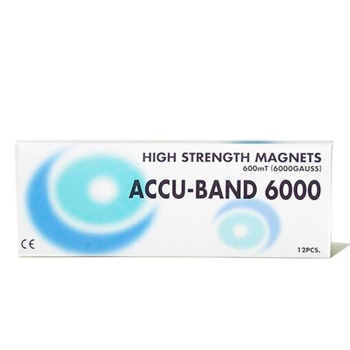 Gold Plated Accu-Band 6000 Gauss, 12 per pack