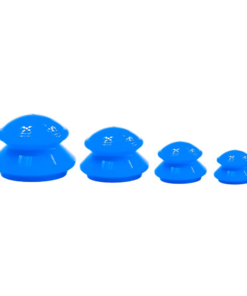 Blue Silicone Cupping Jars 4 pcs